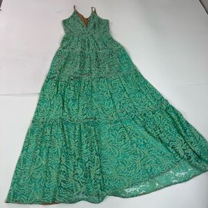 Dress the Population Green Ruffled Tiered Sundress